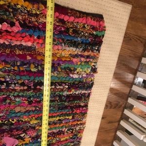 Multicolor World Market rug 5 ft long 3 ft across